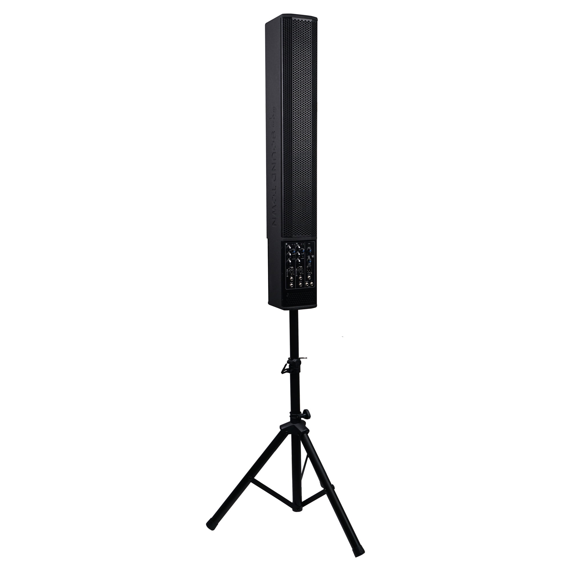 Sound Town 700W Powered Column Speaker Line Array System with 6 x 5