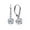 Total 2.1ct, variant on AnuClub 6.5mm Moissanite Drop Earrings,Total 2ct D Color Round Cut Sterling Silver Dangle Earrings for Women With Certificate