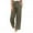 Green, variant on Pntutb Womens Plus Size Solid Color Linen Sashes Straight Casual Long Pants Trousers Black XXL