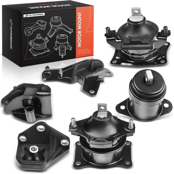 A-Premium 6PCS Engine Motor Mount and Transmission Mount Set Compatible with Honda Accord 2003 2004 2005 2006 2007 L4 2.4L, Automatic Transmission