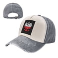 thumbnail image 7 of Polish Flag White Eagle Distressed Baseball Cap Dad Hats for Men Women Vintage Trucker Hat Low Profile Ball Caps, 7 of 7