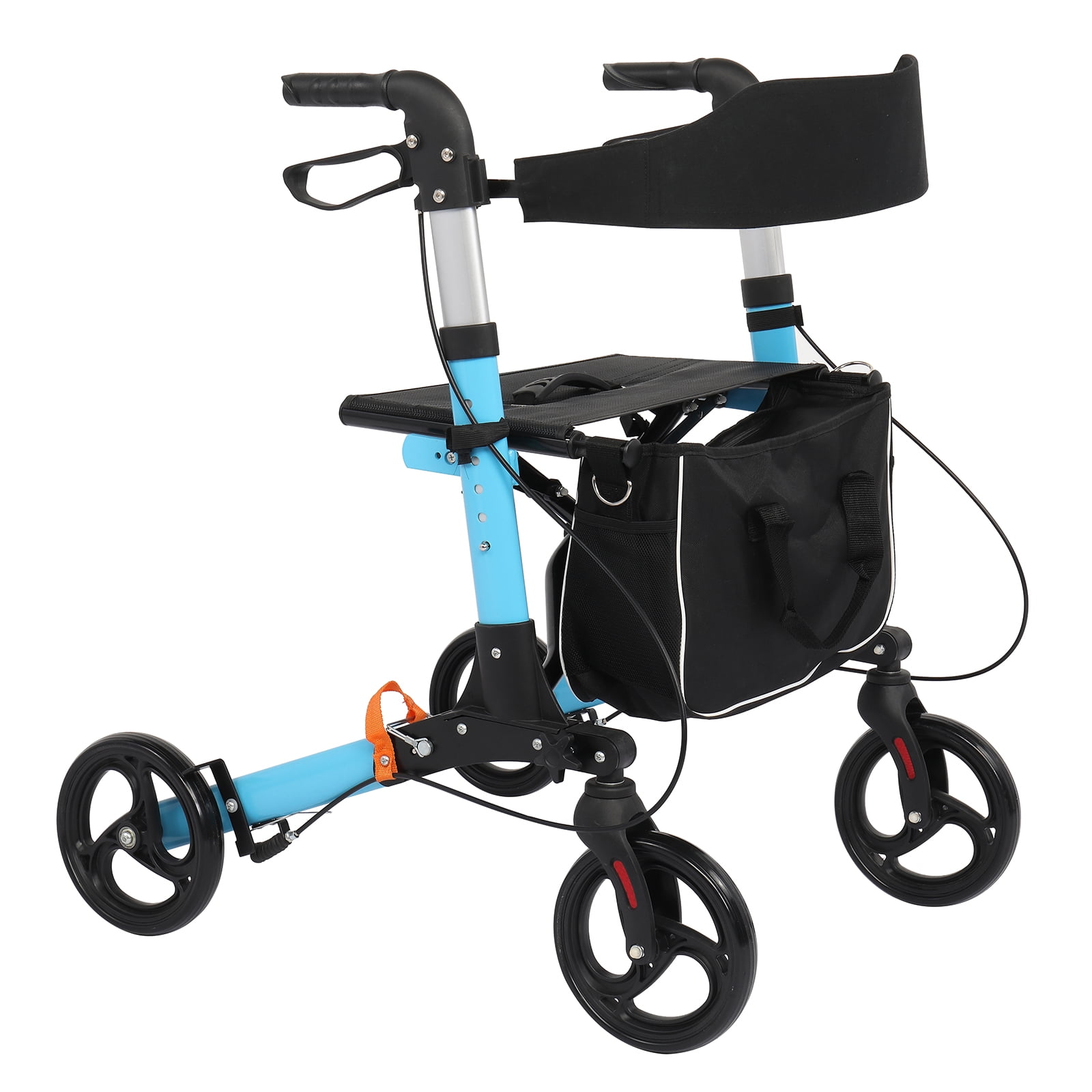 Heavy Duty Rollator Walker with Armrest, Bariatric StandUp Rolling