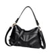thumbnail image 4 of Bolso de hombro de Cuero para mujer jinwen moderno gran capacidad portátil informal versátil Negro, 4 of 8