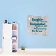 thumbnail image 2 of Les Rêves Sont pour Toujours le Rire Est Intemporel Motivation Devis Sticker Sticker Designs Stickers Vinyl pour la Maison Maison Murs Chambres Fenêtres Chambre Décoration Taille (28x28 Pouces), 2 of 3