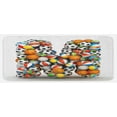thumbnail image 1 of Letter M Kitchen Mat, Alphabet ABC Creative Typography Design with Sports Theme and Different Balls, Plush Decorative Kitchen Mat with Non Slip Backing, 47" X 19", Multicolor, by Ambesonne, 1 of 1