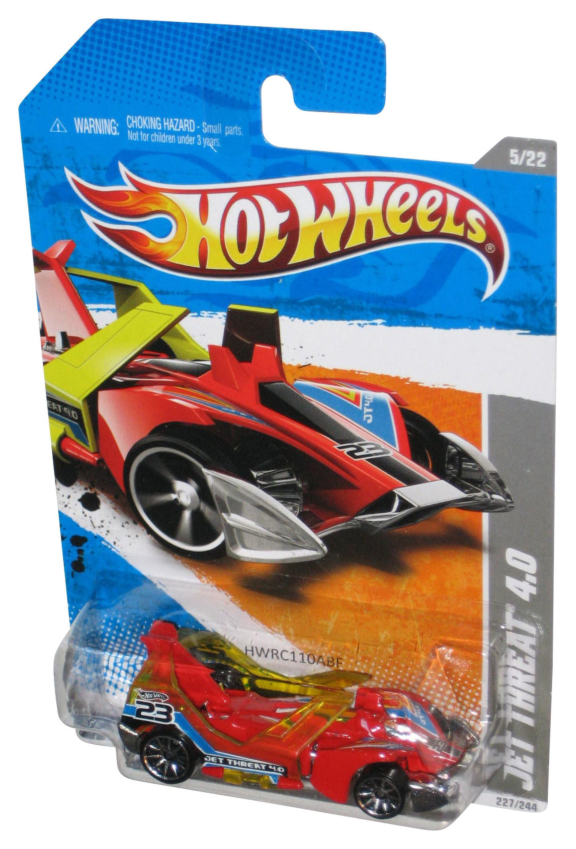 Hot Wheels Thrill Racers Space '12 Blue & White Jet Threat 4.0 Toy