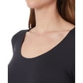 thumbnail image 2 of 32 Degrees Women's Cozy Heat Scoop Neck Top Black Size Medium, 2 of 3