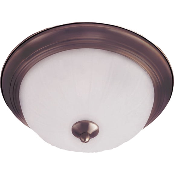 5832FTOI Maxim Lighting Essentials-3 Light Flush Mount in Utility style-Oil Rubbed Bronze Finish