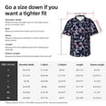 thumbnail image 5 of Bingfone Men's Short Sleeve Button Down Shirts Hawaiian Love Butterflies Printed Beach Shirt, 5 of 7