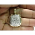 thumbnail image 3 of 2.40CT DIAMONDS CLUSTER PAVE PENDANT ROPE TWIST & 14kt, 3 of 11