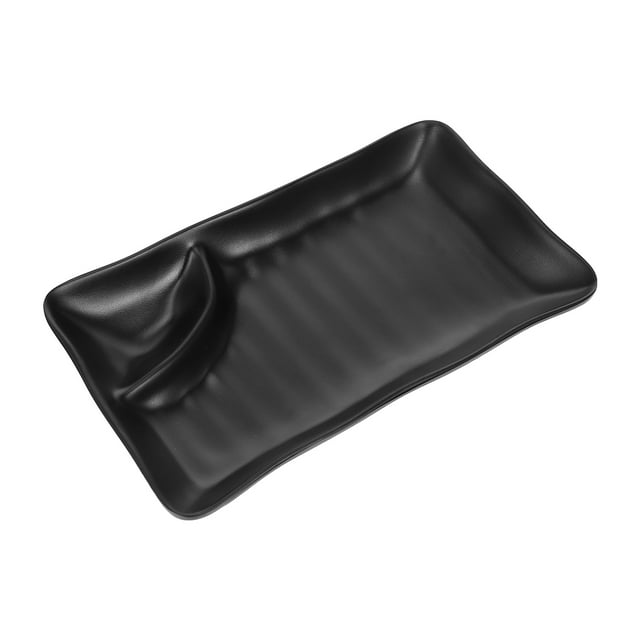 1pc Japanese Melamine Dumpling Dish with Vinegar Dish Practical Dining Plate
