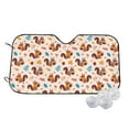 thumbnail image 2 of Lsque Forest Squirrel Nuts Car Windshield Sun Shade | Accordion Folding Style Auto Shade for Car Truck SUV Van | Blocks UV Rays Sun Visor Protector | Medium, 2 of 7