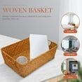 thumbnail image 3 of Raindrops 1 Piece Bread Serving Basket for Table Wicker Rectangular for Home Accessory Kitchen Use, 3 of 8