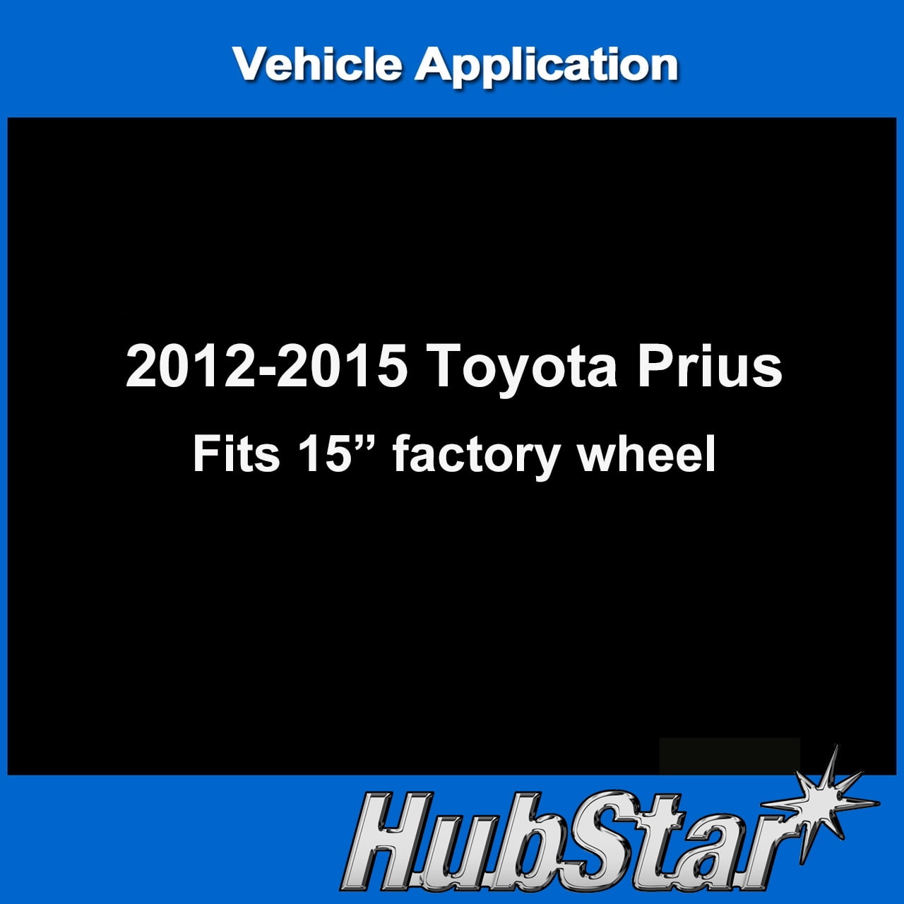 HubStar Premium Replica 15" Hubcap for Toyota Prius2012-2015 - Replacement (single hubcap)