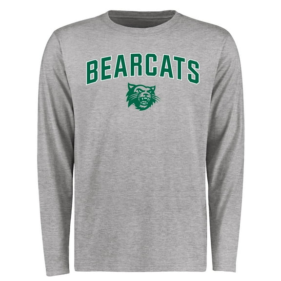 Men's Ash Northwest Missouri State Bearcats Proud Mascot Long Sleeve T-Shirt