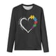 thumbnail image 3 of MHFRRA Camisetas de Manga Larga para Mujer, Camisetas de Otoño, Sudaderas de Senderismo y Viajes, Camisetas Gris, 3 of 3