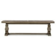 thumbnail image 2 of Pemberly Row 66" Transitional Reclaimed Pine Wood Bench in Weathered Brown, 2 of 7