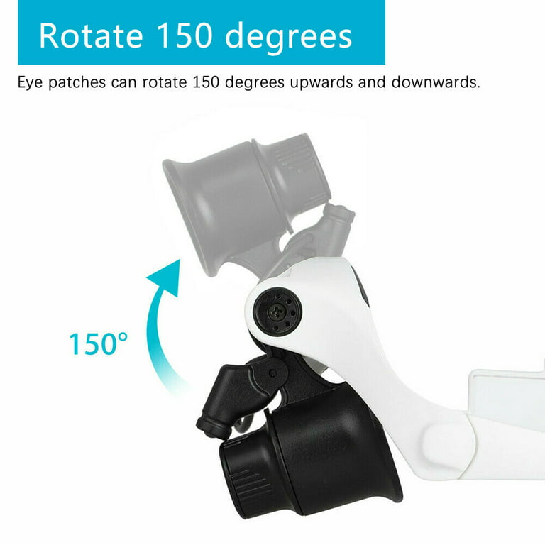 10x 15x 20x 25x Magnification, Adjustable Led Light Loupe For