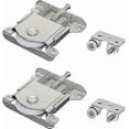 thumbnail image 1 of Roller Sliding System with Wheels for Closet and Cabinet Doors Silver Finish, 1 of 5
