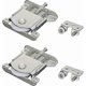 thumbnail image 1 of Roller Sliding System with Wheels for Closet and Cabinet Doors Silver Finish, 1 of 5
