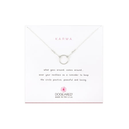 Dogeared Best Mom Necklace - Dogeared Karma Sterling Silver Necklace, 16