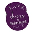 thumbnail image 1 of Inkdotpot Pack Of 50 Cheers To Retirement Favor Paper Tags Craft Real Silver Foil Hang Tags, 1 of 6