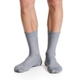 thumbnail image 5 of Luxtrada 10 Pairs Mens Sheer Ankle Quater Socks for Men Business/Casual Breathable Fresh Cool Soft Thin Sock (Gray), 5 of 8