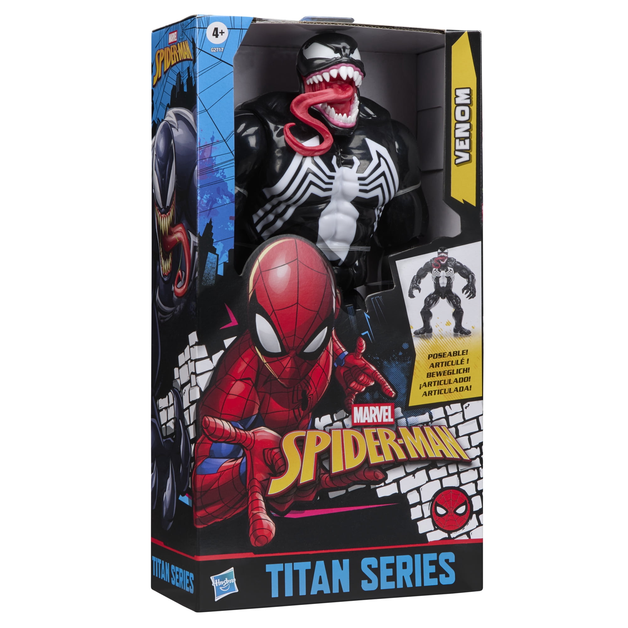 Marvel Spider-Man Titan Series Venom Deluxe Action Figure, 12”, Ages 4+