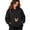 Black, variant on Womens Dog Pouch Hoodie with Kangaroo Pocket Oversized Pet Carrier Sweatshirts Animal Holder for Puppy Kitten Dogs Holder