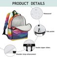 thumbnail image 4 of Colorful Tie Dye Mountain Pattern Backpack for School,Cute School Bag,Schoolbag with Adjustable Shoulder Straps & Padded Back,15.25"x11.5"x5.25", 4 of 5