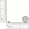 thumbnail image 3 of Gem Stone King 10K Yellow Gold Red Created Ruby Solitaire Engagement Ring for Women (0.25 Cttw, Round 3.5MM, Gemstone July Birthstone, Size 5), 3 of 4