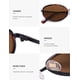 thumbnail image 4 of Gafas de Sol SOJOS SJ1248 Ovaladas Redondas Polarizadas Marrón, 4 of 5