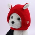 thumbnail image 1 of Suministros para mascotas Gorro de punto con orejas de conejo para mascotas Gorro cálido para otoño e invierno para mascotas Gorro para perros, 1 of 4