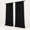 Black-54"W x 63"L (Pack of 2), variant on Indigo Blue 54"W x 84"L (Pack of 2) Solid Light Filtering Cotton Curtains