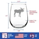 thumbnail image 5 of Vaso de Vino sin Tallo Bevvee con Silueta de Alce 500 mL, 5 of 7