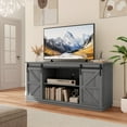 thumbnail image 5 of Homall 75 inch Farmhouse TV Stand for Living Room, Entertainment Center with Sliding Barn Doors & 4 Storage Drawers, Adjustable Shelves Rustic Media Console for Bedroom,Gray, 5 of 7