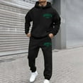 thumbnail image 4 of CONZONE Mens 2 Piece Sweatsuits Casual Men's Jogging Tracksuit Set Letter Graphic Pullover Hoodie Pants Sweat Suit for Men Cozy Fall Winter Athletic Track Suit Outfits, 4 of 4
