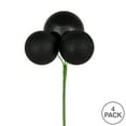 thumbnail image 2 of Vickerman 18" Black Ball Ornament Christmas Pick, 4 per set, 2 of 2