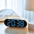 thumbnail image 2 of Unique Bargains Oval Alarm Clock Decorate for Bedroom Blue, 2 of 6
