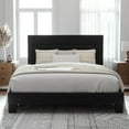 Full Size Bedstead, Batten Bed Board, Easy to Assemble, Fabric Cushion