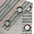 thumbnail image 4 of Ambesonne Abstract Grommet Curtain, Retro Lines Hipster, 50" x 84", Black Coral White, 4 of 6