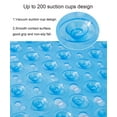 thumbnail image 5 of Non-Slip Bath Mat, Bathtub and Shower Mat with Suction Cups and Drain Holes, 40 x 16 inches, Blue, 5 of 8
