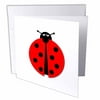 Ladybug illustration on white background. 1 Greeting Card with envelope gc-221448-5