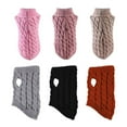 thumbnail image 6 of Warm Pet Sweater, Stretchy Fit for Easy Dressing, Fashionable Cable Knit for Small Dogs and Cats, 6 of 7
