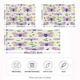 thumbnail image 4 of Purple Butterfly Pattern King Size Pillowcase Ultra Soft Silky Fabric Wrinkle Fade Resistant 20x40in, 4 of 9