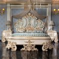 thumbnail image 3 of Green Heavy Bed Frames Queen Luxury Platform White Lounge Modern King Size Bed Double Wood Camas De Casal Bedroom Furniture My Lux Decor Round, 3 of 10