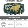 thumbnail image 4 of Dinosaur Table Cloth Round Table Cover Wrinkle Resistant Waterproof Tablecloth 60 Inch Washable for Kitchen Party Picnic Fall Decorations for Home Animal, 4 of 6