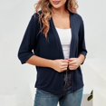 thumbnail image 2 of Kureaily Women's Lightweight Cardigan Elegant Sun Knit Sweater Soft Loose Fit Casual Cover Up Outerwear Comfortable Stretchy Sleeve Button Down Cardigan, 2 of 4