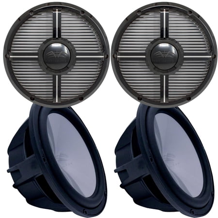 Two Wet Sounds Revo 12 Subwoofers & Grills - Black Subwoofers & Black Closed Face XW Grills - 2 Ohm - image 5