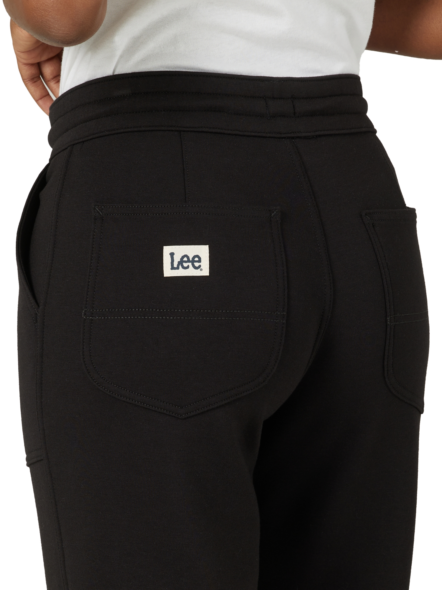 Lee Women's Relaxed Fit Tapered Ankle Crop Sweatpants